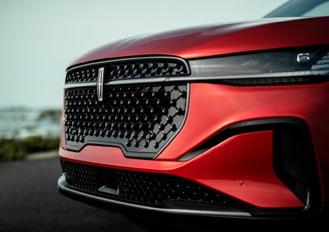 The sleek grille of a 2024 Lincoln Nautilus® SUV with the available Jet Appearance Package makes a bold statement. | Thomasville Lincoln in Thomasville GA