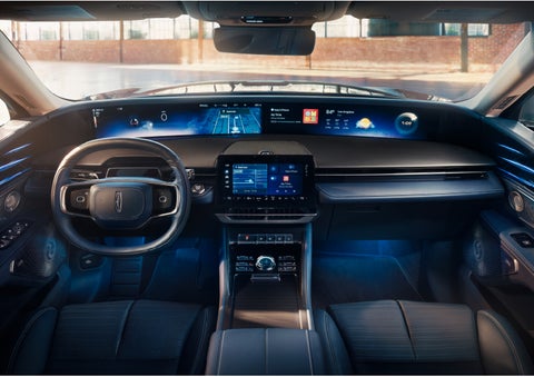 The panoramic display is shown in a 2024 Lincoln Nautilus® SUV. | Thomasville Lincoln in Thomasville GA