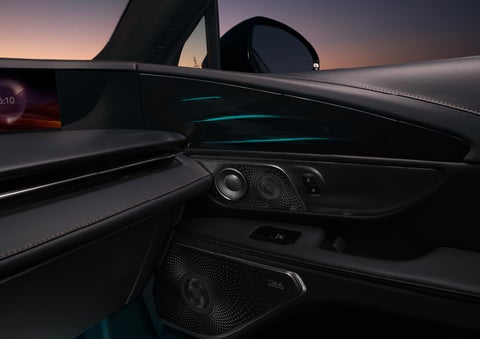 Selectable ambient lighting glows in the passenger door panel. | Thomasville Lincoln in Thomasville GA