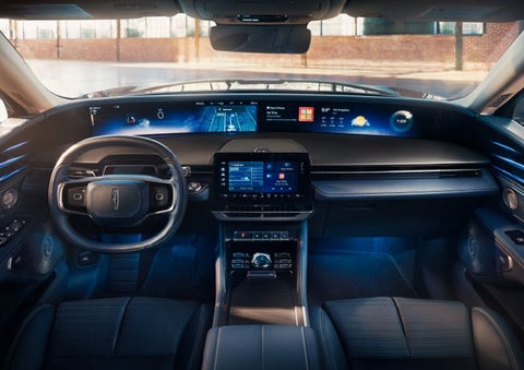 The panoramic display is shown in a 2025 Lincoln Nautilus® SUV. | Thomasville Lincoln in Thomasville GA