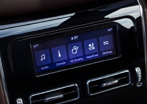 Driver controls like music, temperature, air quality, settings, and heat/cool seats are shown. | Thomasville Lincoln in Thomasville GA